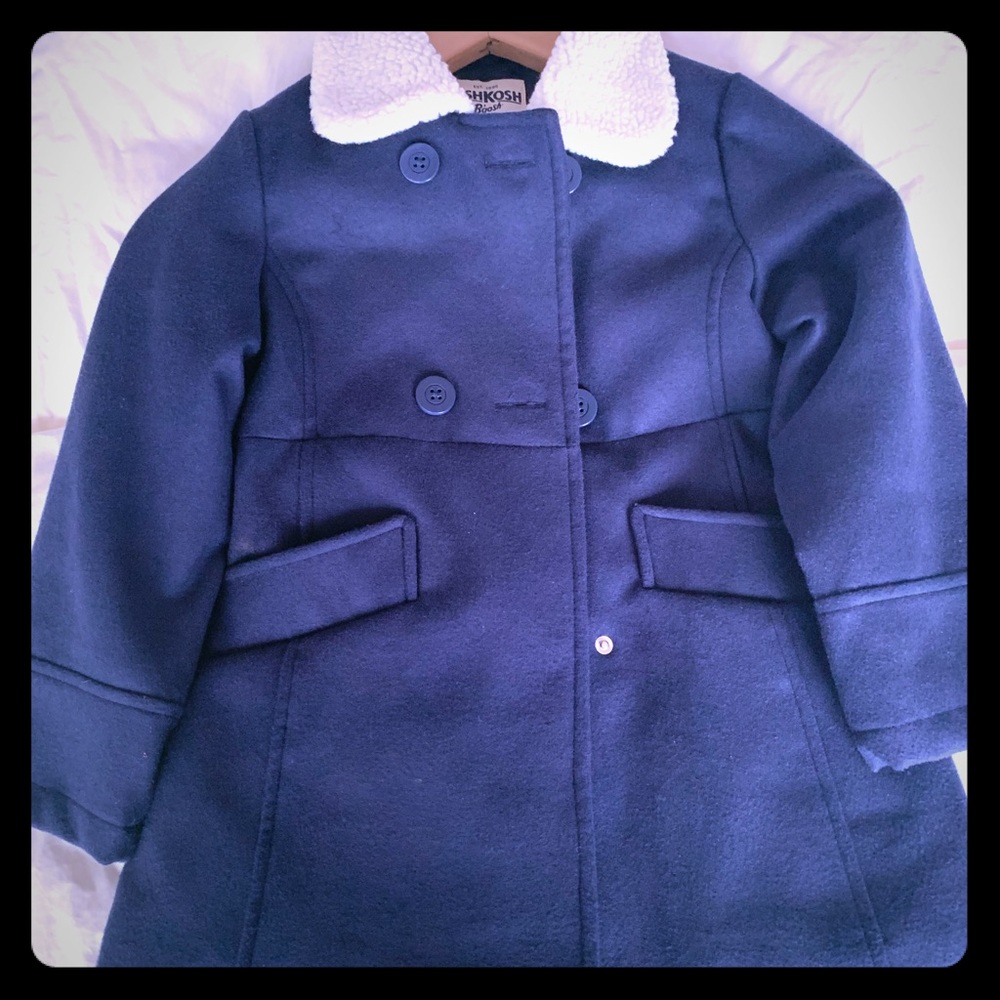 Oshkosh dark blue dressy winter coat.